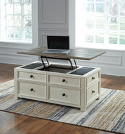 Ashley Furniture Bolanburg occasional table set with two matching tables featuring wood finishes and modern design.
