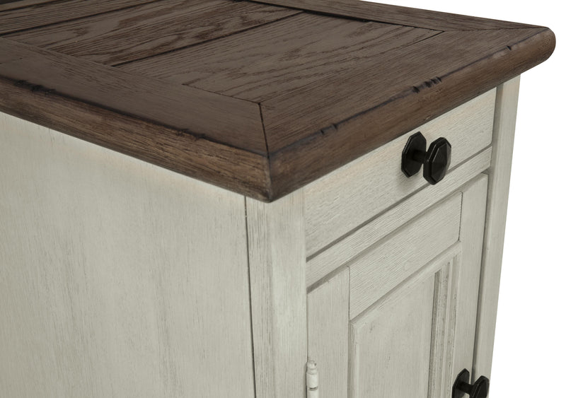 Bolanburg Ashley Furniture occasional table set with three wooden tables featuring dark finish and modern design details.