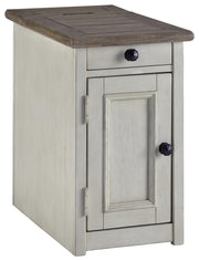 Ashley Furniture Bolanburg occasional table set with two wood tables featuring a warm finish and modern design.