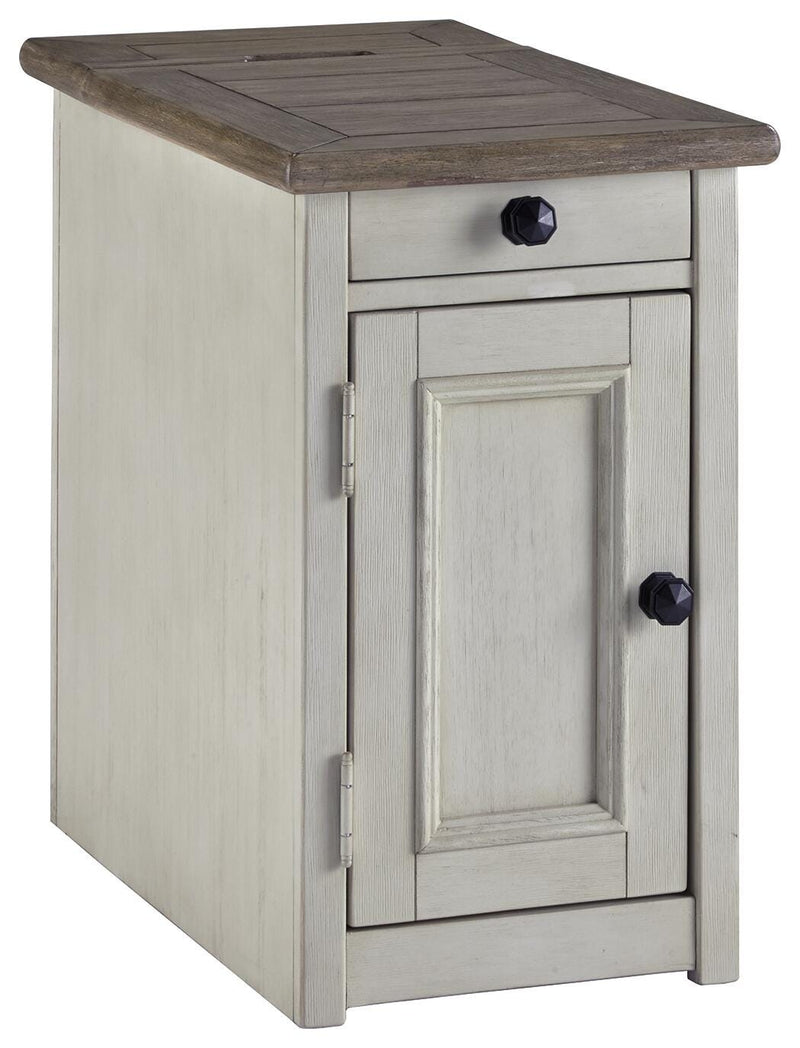 Ashley Furniture Bolanburg occasional table set with two wood tables featuring a warm finish and modern design.