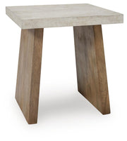 Ashley Furniture Brendalhouse stationary occasional table set with two wooden tables, featuring a warm finish and simple design.