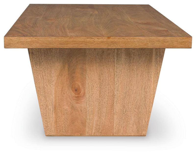 Ashley Furniture Kristiland occasional table set with a side table featuring a sleek wooden surface and modern design.