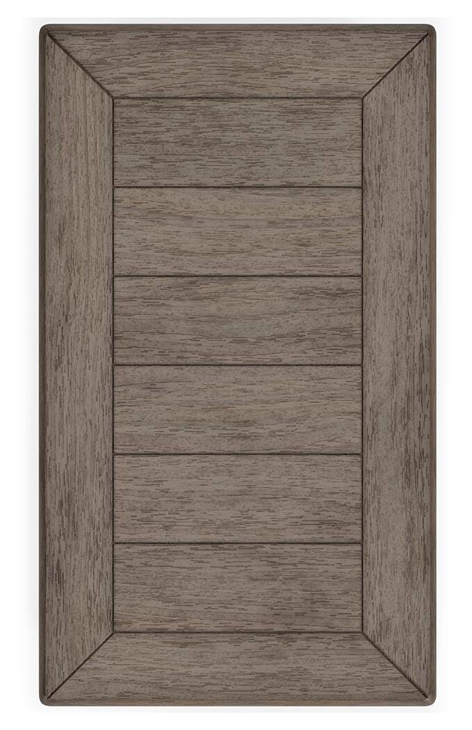 Ashley Furniture Tyler Creek End Table Set featuring two wooden tables with a warm finish and modern design.
