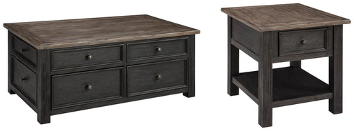 Ashley Furniture Tyler Creek table set with a wooden dining table and matching chairs, stylish and modern for dining rooms.