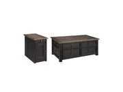 Ashley Furniture Tyler Creek Table Set with a wooden dining table and matching chairs in a modern design.