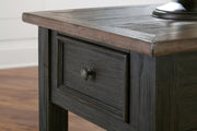 Set of Ashley Furniture Tyler Creek Occasional Tables, featuring a modern wooden table set with detailed craftsmanship and natural finish.