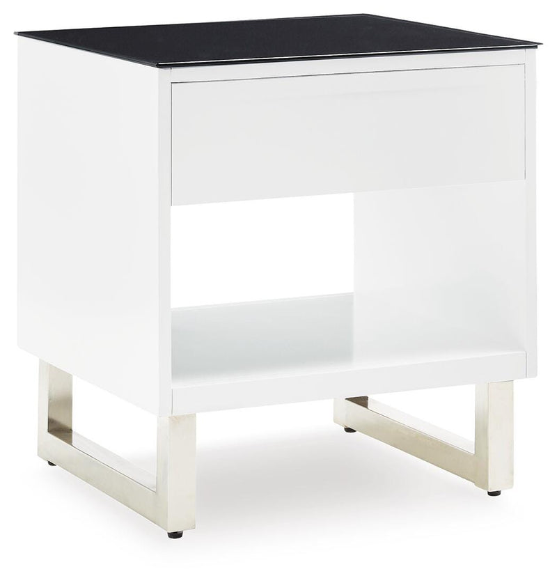 Ashley Furniture Gardoni table set featuring a sleek wooden table with matching chairs and modern design.
