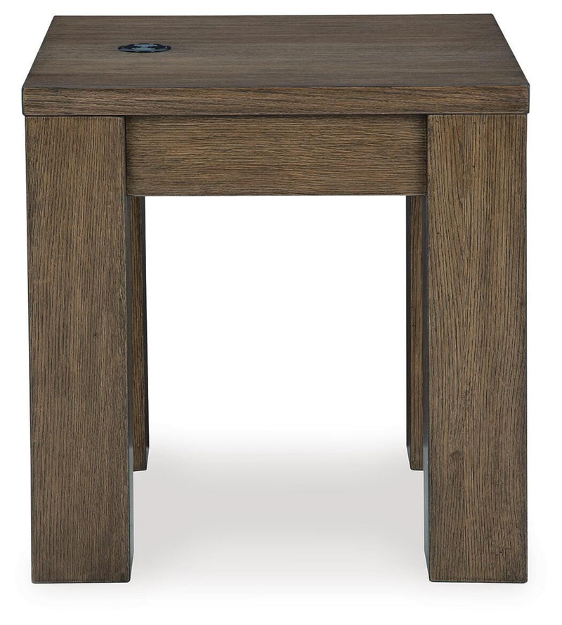 Ashley Furniture Rosswain occasional table set with two elegant side tables featuring wood finish and modern design.
