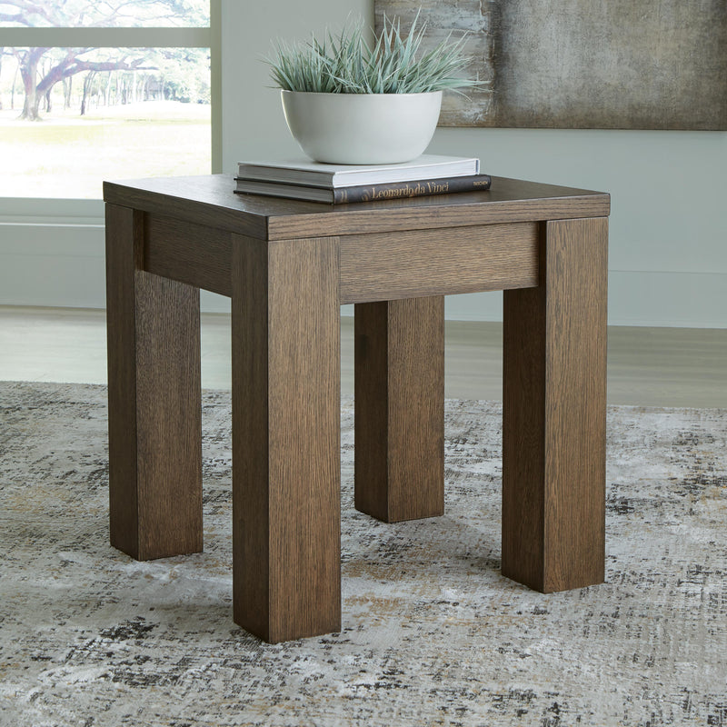 Ashley Furniture Rosswain occasional table set featuring two stylish tables with wood finishes and modern design.