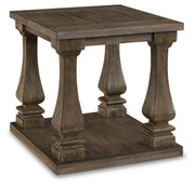 Ashley Furniture Johnelle Occasional Table Set with multiple tables featuring a modern design and wooden finishes.