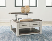 Ashley Furniture Darborn occasional table set with two modern wooden tables featuring sleek design and sturdy construction.