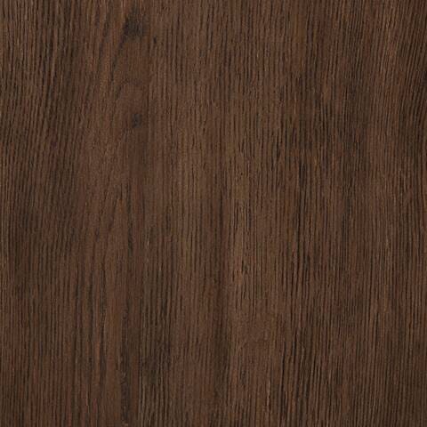 Ashley Furniture Hannodream end table with a dark wood finish and simple, modern design for living room or bedroom use.