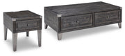 Ashley Furniture Todoe table set with a wooden dining table and matching chairs, featuring a modern design and warm wood finish.