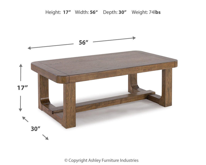 Ashley Furniture Cabalynn occasional table set with two stylish tables featuring wood finish and modern design.