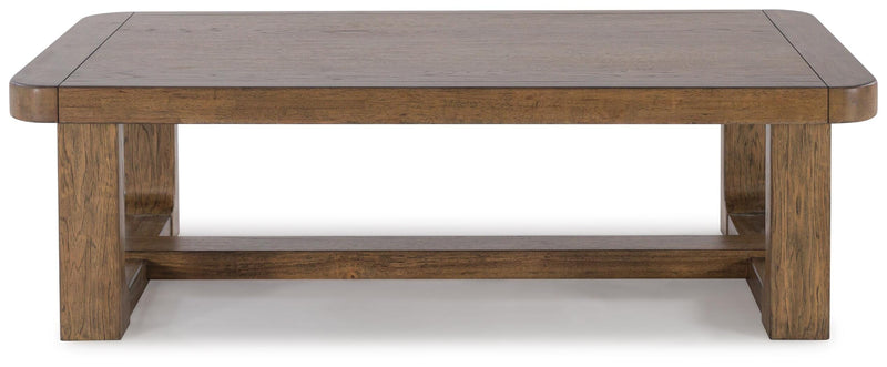 Ashley Furniture Cabalynn occasional table set featuring two stylish tables with wood finish and modern design.