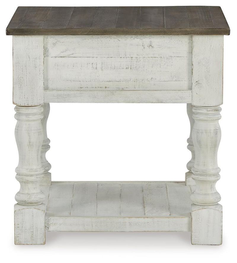 Ashley Furniture Havalance occasional table set featuring two stylish side tables with wood finish and modern design.