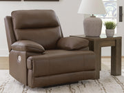 Ashley Furniture VonRyan Power Recliner with plush upholstery and padded armrests, shown in a closed position.