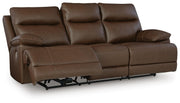 Ashley Furniture VonRyan power reclining sofa shown from an open angle, featuring plush cushions and modern design.