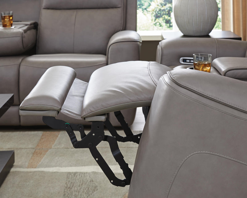 Ashley Furniture 5Z-Comfort living room set featuring a sofa and armchair with plush upholstery and modern design.