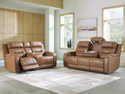 Ashley Furniture Knightington living room set with sofa and armchair, featuring plush upholstery and modern design.