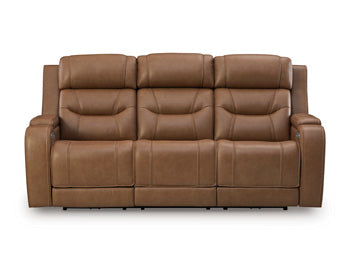 Ashley Furniture Knightington living room set, closed sofa with plush cushions and wide armrests, modern design in neutral fabric.