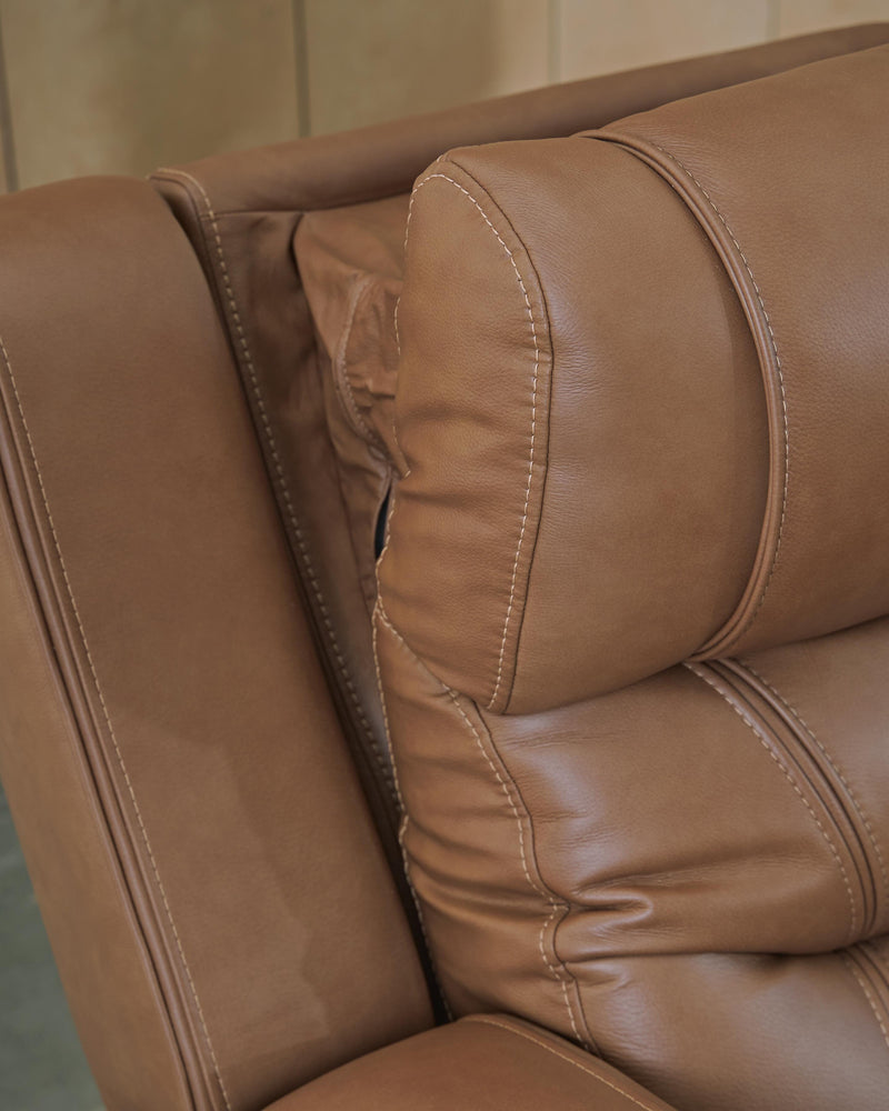 Ashley Furniture Knightington living room set featuring a sofa and armchair with neutral upholstery and stylish design.