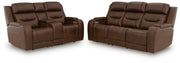 Ashley Furniture Knightington living room set featuring a plush sofa and matching chairs in a stylish design.