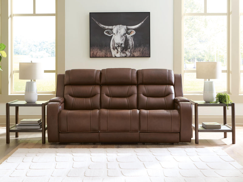 Ashley Furniture Knightington living room set featuring a sofa and loveseat with neutral upholstery and modern design.
