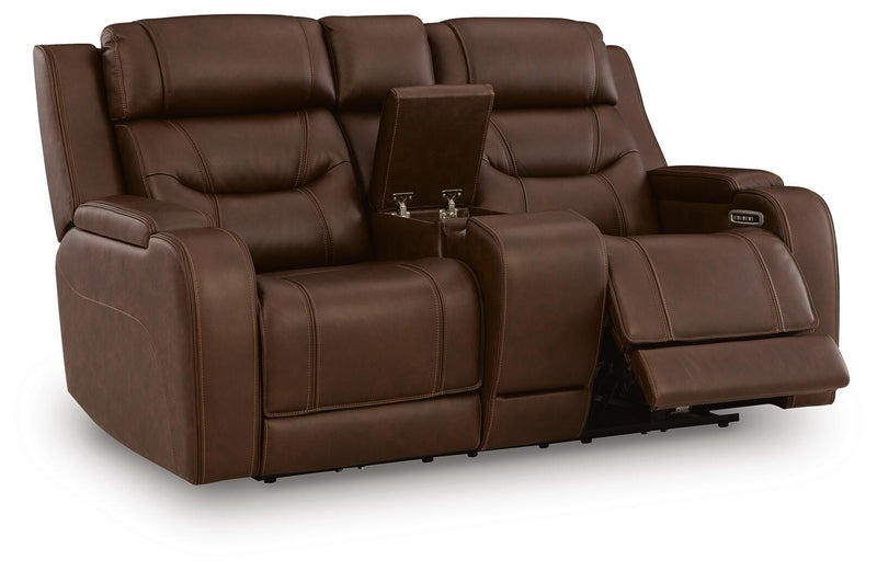 Ashley Furniture Knightington living room set with sectional sofa and armchair, fabric upholstery in a modern design.