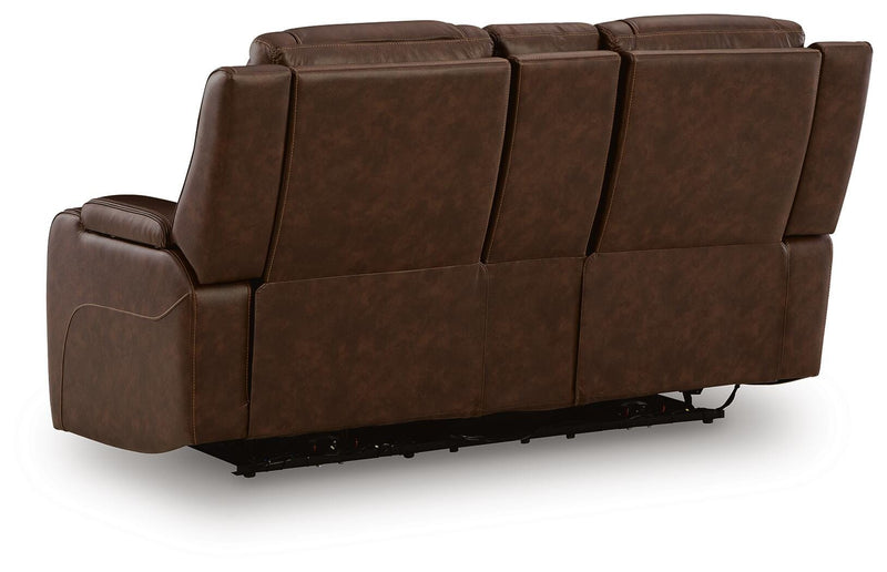 Ashley Furniture Knightington living room set with sofa and armchair, featuring plush upholstery and modern design.