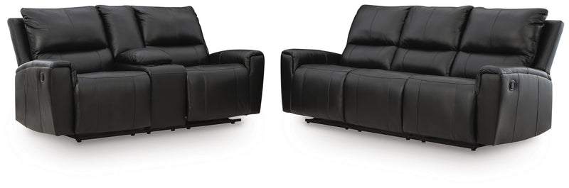 Ashley Furniture Glossmore reclining living room set, featuring a plush sofa and loveseat with reclining chairs and stylish design.