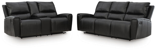 Ashley Furniture Glossmore reclining living room set, featuring a plush sofa and loveseat with reclining chairs and stylish design.