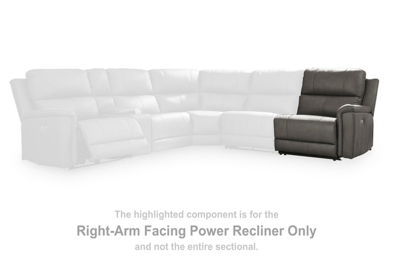 Ashley Furniture Bleckley power reclining sectional with plush cushions and modern design, shown in a living room setting.
