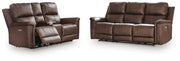 Ashley Furniture Bleckley reclining living room set with sofa and loveseat, featuring plush cushions and modern design.