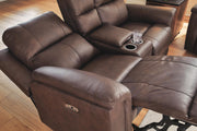 Ashley Furniture Bleckley reclining living room set with sofa and loveseat, featuring plush cushions and modern design.