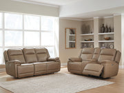 Ashley Furniture Glencroft reclining living room set with sofa and loveseat, featuring plush cushions and modern design.