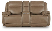 Ashley Furniture Glencroft reclining living room set featuring a sectional sofa with plush cushions and reclining features.