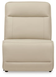 Ashley Furniture Double Deal Reclining Sectional with plush cushions and modern design, shown from a head-on view.