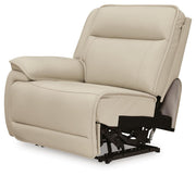 Ashley Furniture Double Deal reclining sectional sofa shown from an angled view, featuring plush cushions and reclining seats.