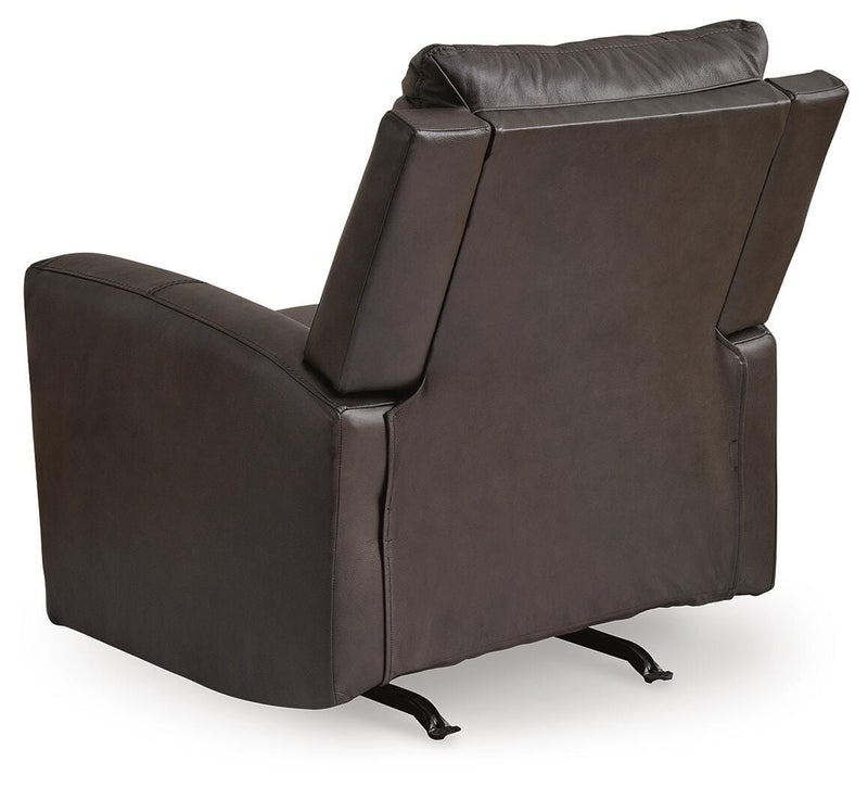 Ashley Furniture Boxmere Power Recliner with padded backrest and armrests, showcasing a comfortable, stylish recliner design.