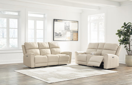 Ashley Furniture Dahlmoore living room set featuring a sofa and armchair with plush cushions and a coordinated fabric design.