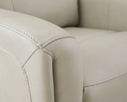 Ashley Furniture Pincara Power AutoGlide Recliner featuring jumbo stitching and plush upholstery for comfortable relaxation.
