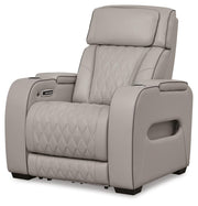 Ashley Furniture Boyington living room set featuring a plush sofa and armchair, shown from an angled view in a modern living space.