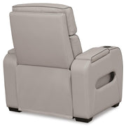 Boyington Power Recliner by Ashley Furniture, showing the plush backrest and armrests in a cozy living room setting.