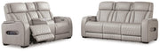 Ashley Furniture Boyington living room set with sofa and loveseat in a cozy, modern design with neutral upholstery.