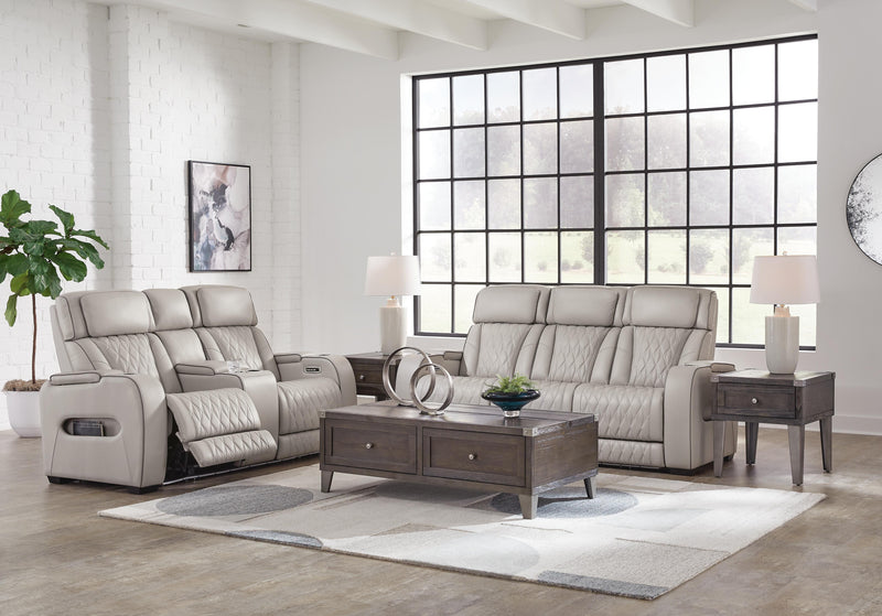 Ashley Furniture Boyington living room set with sofa and armchair, featuring plush cushions and stylish upholstery.