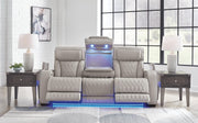 Ashley Furniture Boyington living room set featuring a plush sofa, armchair, and coordinating coffee table in a modern style.