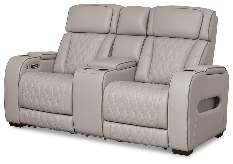 Ashley Furniture Boyington living room set featuring a sofa and loveseat with plush cushions and stylish upholstery.