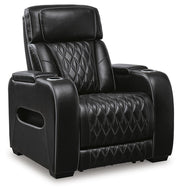 Ashley Furniture Boyington living room set with a sectional sofa and matching ottoman, shown from an angled view.