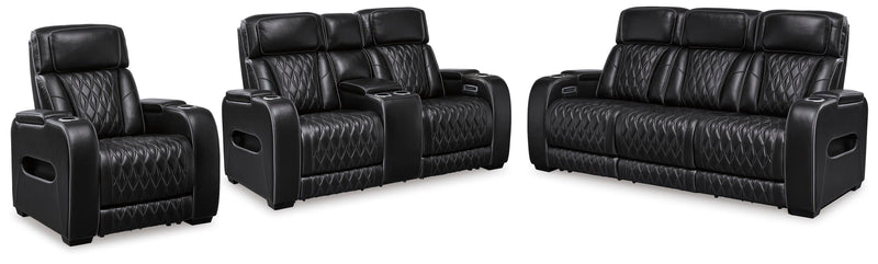 Ashley Furniture Boyington living room set featuring a sofa and loveseat with plush cushions and stylish upholstery.